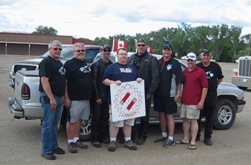 Kinsmen members gathered following the completion of 2012's successful Ride.